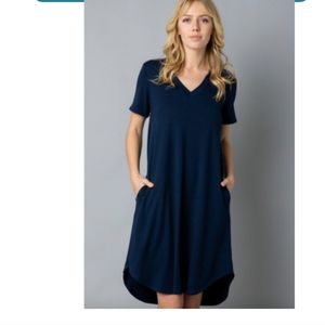 Short sleeve dress with pockets